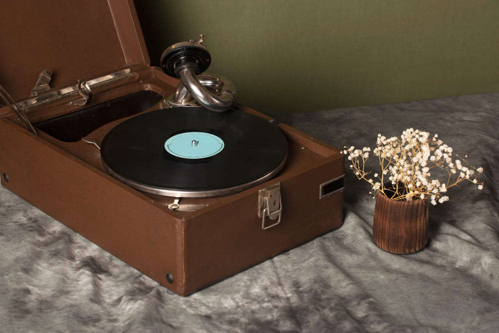 Old record player